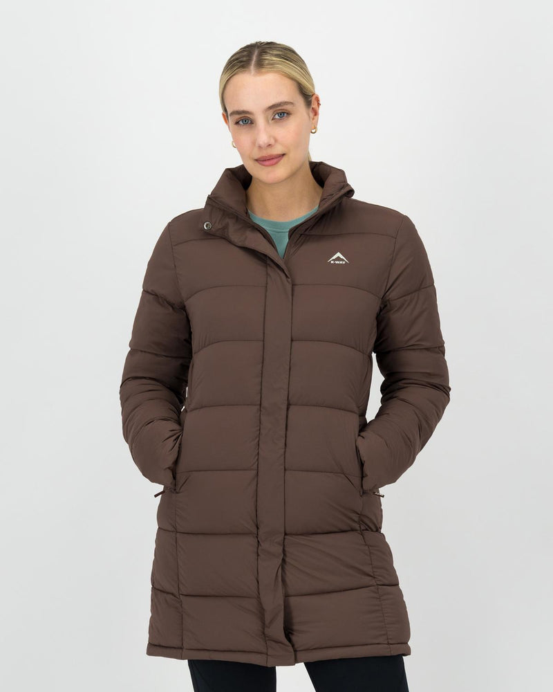 K-WAY WOMEN'S VENTURE ECO PADDED PUFFER COAT