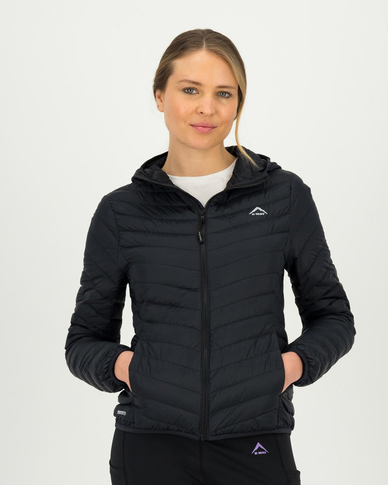 K-WAY K-LITE WOMEN'S HOODED DOWN JACKET