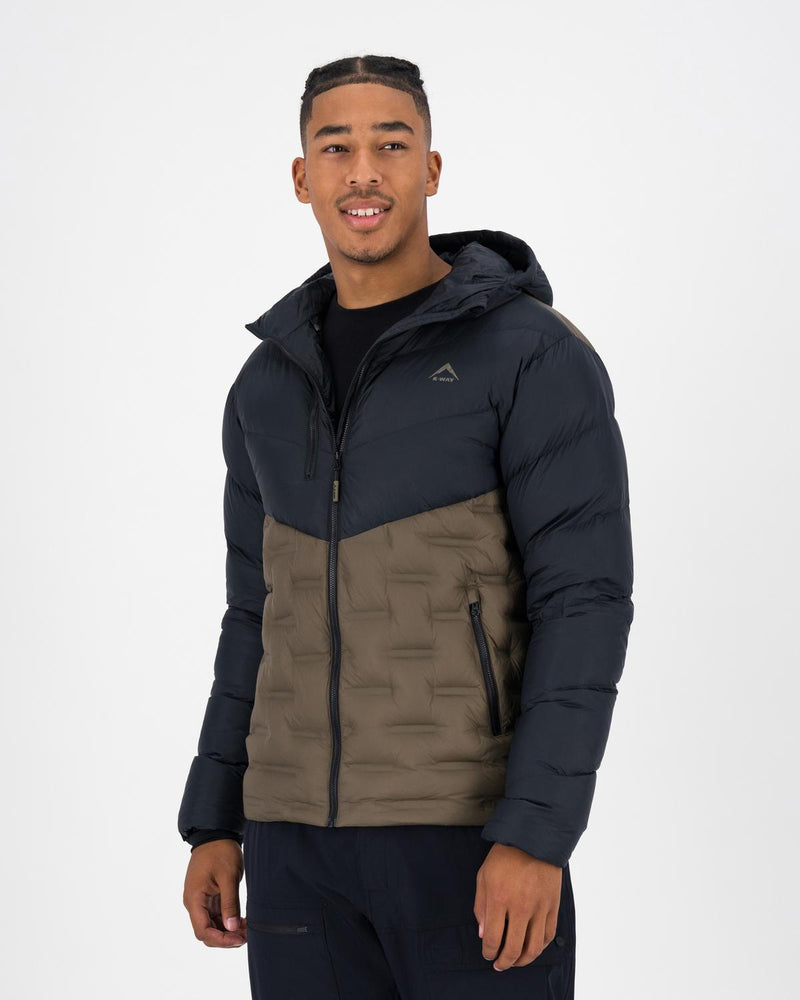 K-WAY MEN’S GAIKA QUILTED DOWN PUFFER JACKET