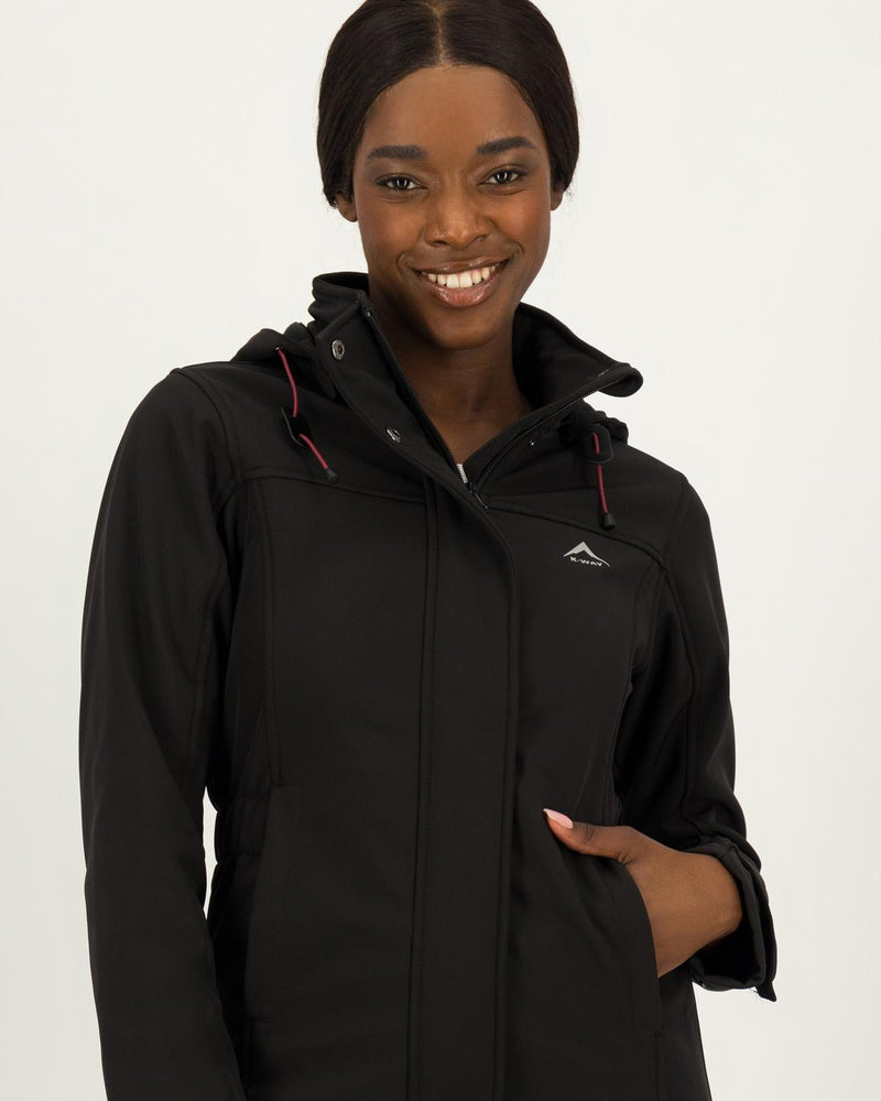 K-WAY WOMEN'S AZALEA SOFTSHELL COAT