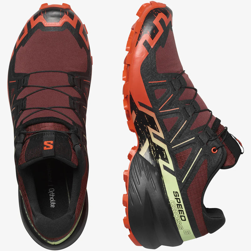 SALOMON MEN'S SPEEDCROSS 6 TRAIL RUNNING SHOES