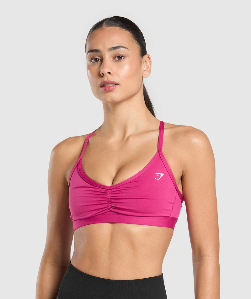 Gymshark Ruched Strappy Sports Bra