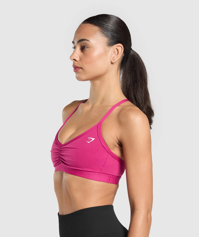 Gymshark Ruched Strappy Sports Bra