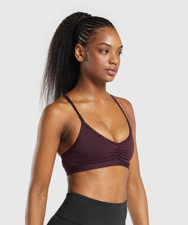 Gymshark Ruched Strappy Sports Bra